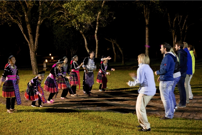 Immerse yourself in local culture at Hmong Hilltribe Lodge at night